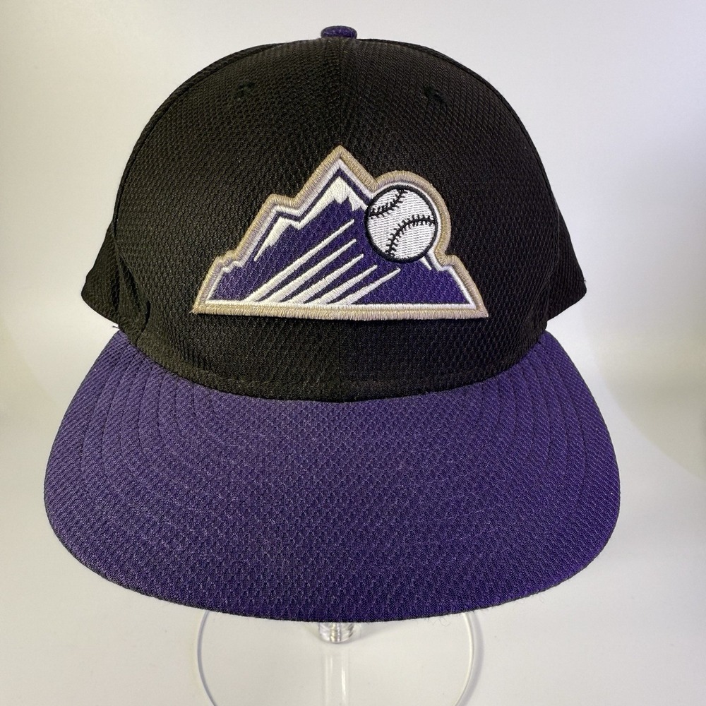 New Era 59FIFTY Colorado Rockies Authentic Collection Fitted Hat Cap 7 3/4